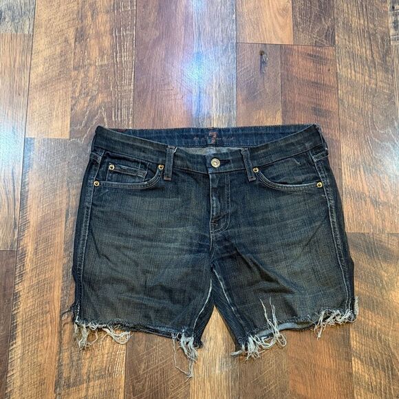 7 For All Mankind Pants - 7 for all mankind cut off Jean shorts 29 (3175)